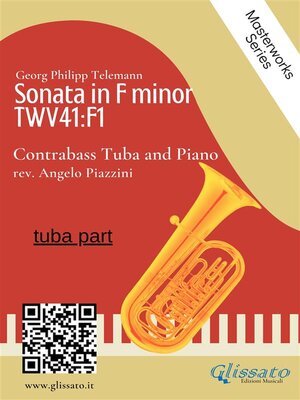 cover image of (tuba part) Sonata in F minor--Contrabass Tuba and Piano